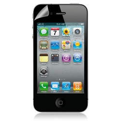 Housse étui coque pour Apple Iphone 4 / 4S couleur gris + Film de protection
