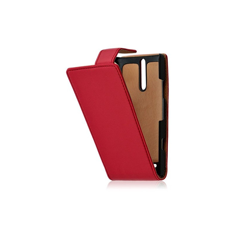 Housse coque étui pour Sony Xperia S couleur rouge + Film protecteur