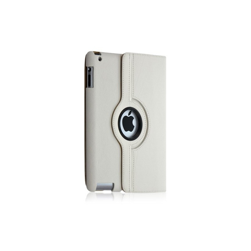 seluxion Housse coque etui pour Apple Ipad 2 de luxe avec sytème de rotation à 360 degrès couleur blanc + Stylet luxe