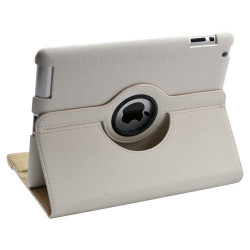 seluxion Housse coque etui pour Apple Ipad 2 de luxe avec sytème de rotation à 360 degrès couleur blanc + Stylet luxe