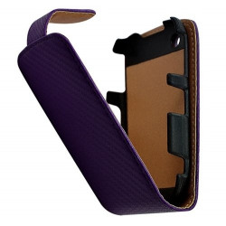 Housse coque etui pour BlackBerry Curve 3G 9300 Motif Gaufre couleur violet + Film protecteur