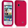 Housse coque silicone pour Samsung Wave 575 S5750 couleur rose fushia