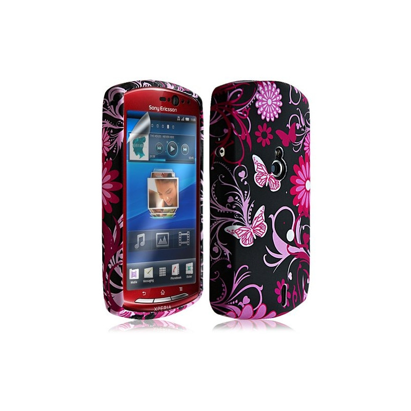 Housse Coque Étui En Gel Pour Sony Ericsson Xperia Kyno Avec Motif + Film Ecran