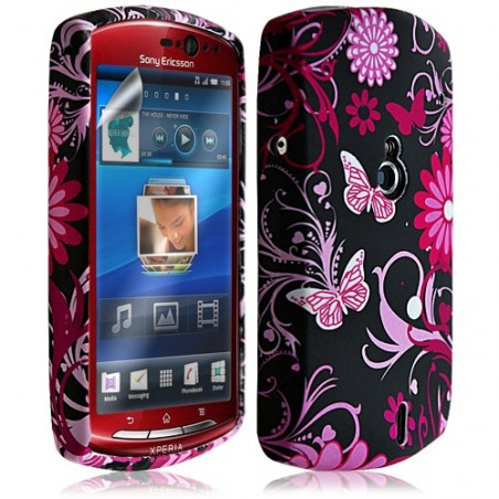 Housse Coque Étui En Gel Pour Sony Ericsson Xperia Kyno Avec Motif + Film Ecran