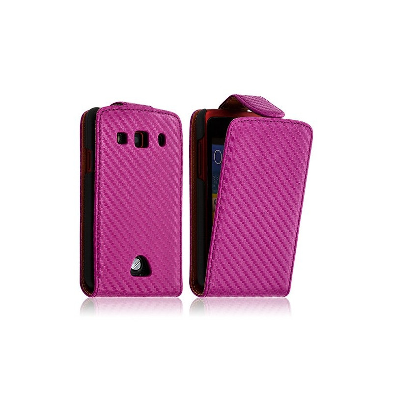 Housse coque étui gaufré pour Samsung Galaxy Xcover couleur rose fushia