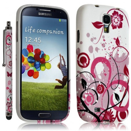 Housse Coque pour Samsung Galaxy S4 avec motif HF30 + Stylet