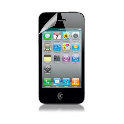 Housse étui coque pour Apple Iphone 4 couleur blanc + film protecteur ecran