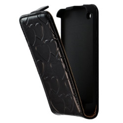 Housse étui coque pour Apple Iphone 3G / 3GS couleur noir + Film de protection