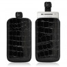 Housse coque étui pochette style croco pour Sony Ericsson Xperia x8