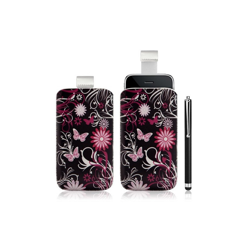 Housse coque étui pochette pour Apple Ipod Touch 1G/2G/3G/4G avec motif + stylet luxe