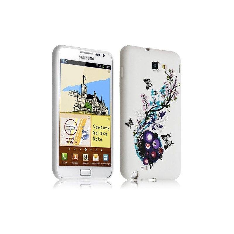 Housse coque étui en gel pour Samsung Galaxy Note avec motif HF01 + Film protecteur