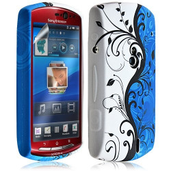 Housse Coque Étui En Gel Pour Sony Ericsson Xperia Kyno Avec Motif + Film Ecran