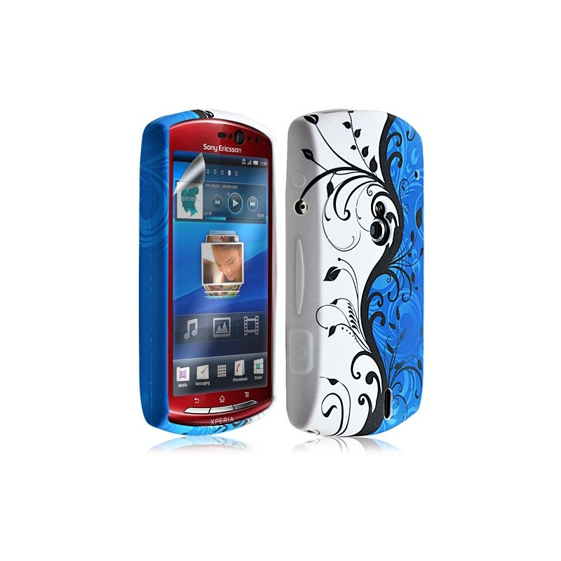 Housse Coque Étui En Gel Pour Sony Ericsson Xperia Kyno Avec Motif + Film Ecran