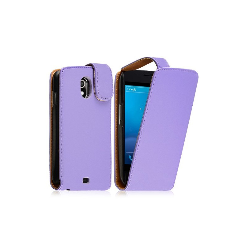 Housse coque étui pour Samsung Galaxy Nexus couleur violet + film protecteur