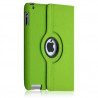 Housse coque étui pour Apple Nouvel iPad de luxe avec sytème de rotation à 360 degrès couleur vert