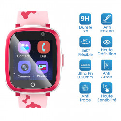 Housse Etui Porte-Carte Support Universel S Couleur Rose Fushia pour Archos 45b Helium 4G