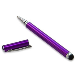 Stylet 2en1 fonction stylo pour BlackBerry Playbook Couleur Violet