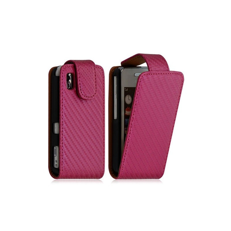 Housse coque etui pour Samsung Player One S5230 couleur rose fuschia