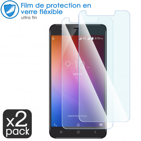 Verre Fléxible Dureté 9H pour Smartphone Blackview E7s (Pack x2)