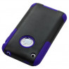 Housse étui coque pour Apple Iphone 3G/3GS couleur bleu + Stylet luxe + Film de protection