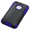 Housse étui coque pour Apple Iphone 3G/3GS couleur bleu + Stylet luxe + Film de protection