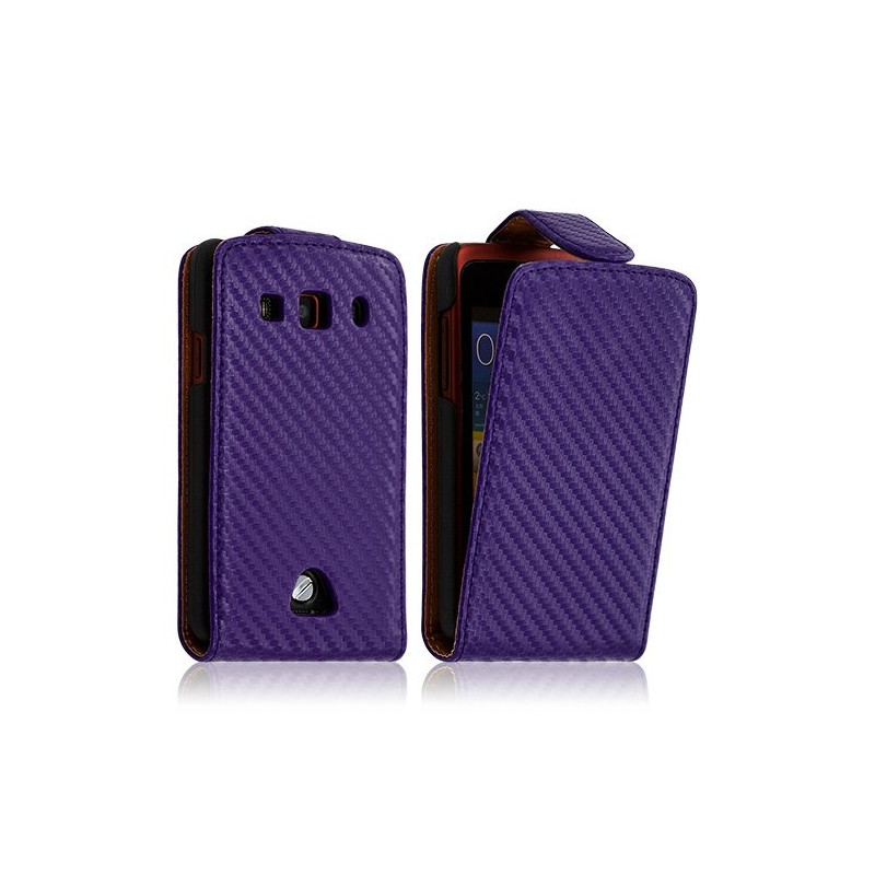 Housse coque étui gaufré pour Samsung Galaxy Xcover couleur violet