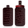 Housse coque étui pochette style croco pour Sony Ericsson Xperia Kyno