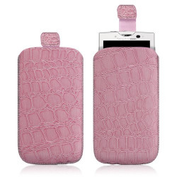 Housse coque étui pochette style croco pour Sony Ericsson Xperia x10