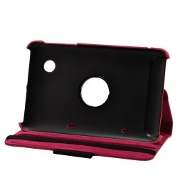 Housse coque étui pour HTC Flyer de luxe avec sytème de rotation à 360 degrès couleur rouge