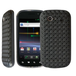 housse étui coque souple tressée grise pour Samsung Nexus S i9020 + Film de protection