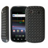 housse étui coque souple tressée grise pour Samsung Nexus S i9020 + Film de protection