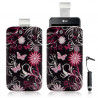 Housse coque étui pochette pour LG Optimus 2X avec motif + Stylet mini