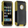 Housse étui coque pour Apple Iphone 3G/3GS couleur jaune + Film de protection