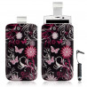 Housse coque étui pochette pour Sony Ericsson Xperia X10 avec motif + Stylet mini