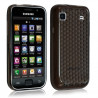 Housse étui coque gel pour Samsung Galaxy SCL i9003 motif couleur noir transparent