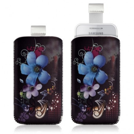 Housse coque étui pochette pour Samsung Wave 575 S5750 avec motif