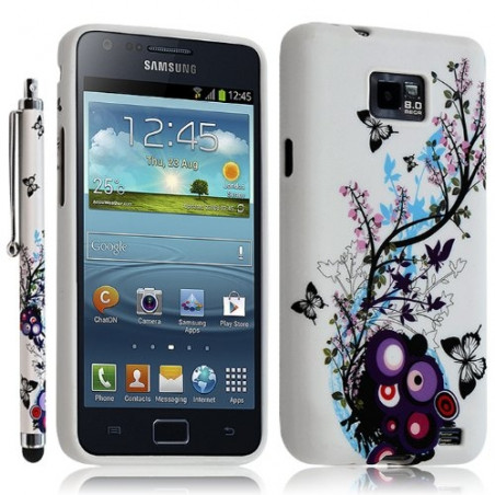 Housse Coque pour Samsung Galaxy S2 Motif HF01 + Stylet