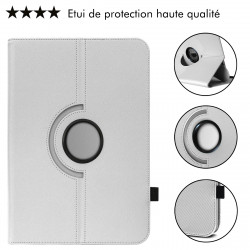 Étui de Protection Blanc avec Clavier Bluetooth pour Tablette Polaroid Mobility 10.1