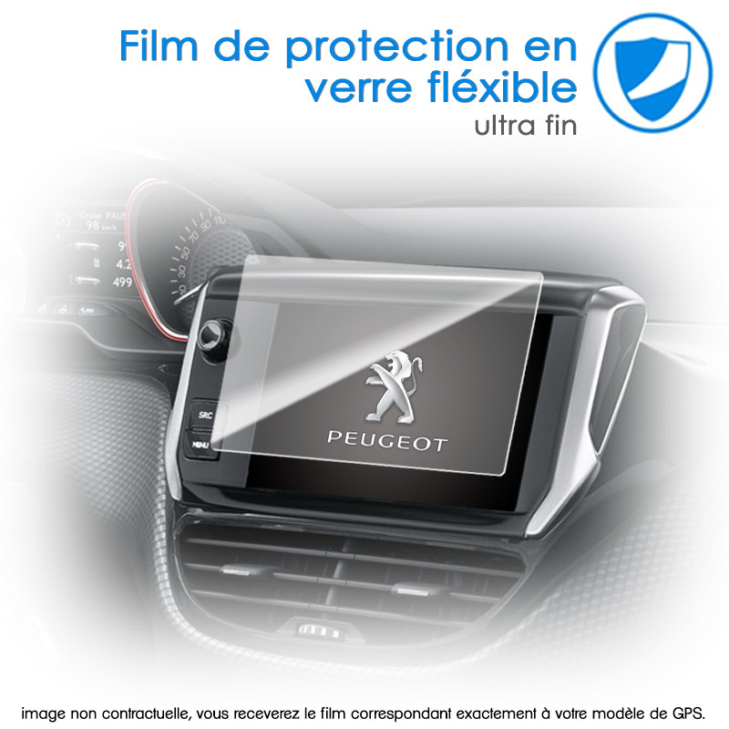 Film de Protection en Verre Flexible pour Écran de GPS Peugeot 2008 (année 2020))