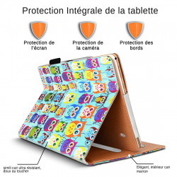 Etui Universel Attaches Support Couleur Noir pour Tablette 10.1"