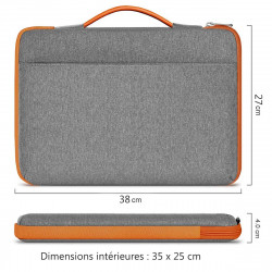 Sacoche Housse de Protection Gris Clair pour Apple MacBook Pro 13"