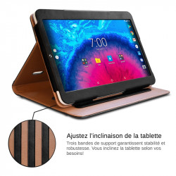 Etui Universel Attaches Support Couleur Noir pour Tablette 10.1"