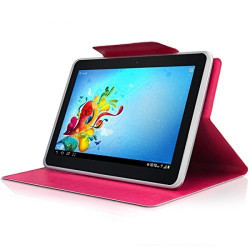 Housse Etui Diamant Universel M Rose Fushia pour Archos T96 Wifi