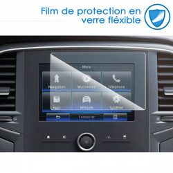 Protection d'écran en Verre Flexible pour Renault Megane 2016 R-Link 2 7"