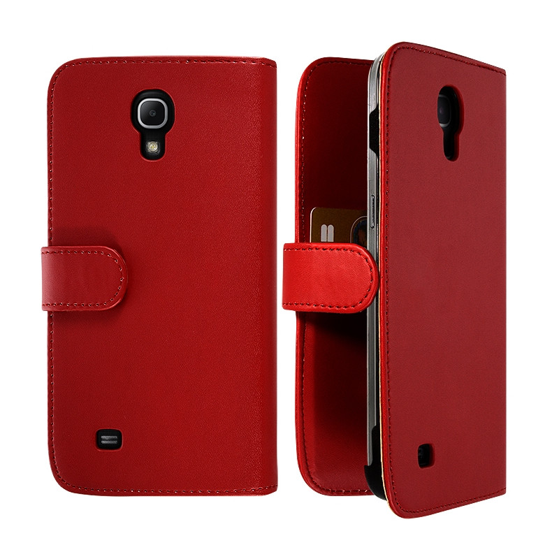 Housse Coque Etui Portefeuille pour Samsung Galaxy Mega 6.3 Couleur Rouge