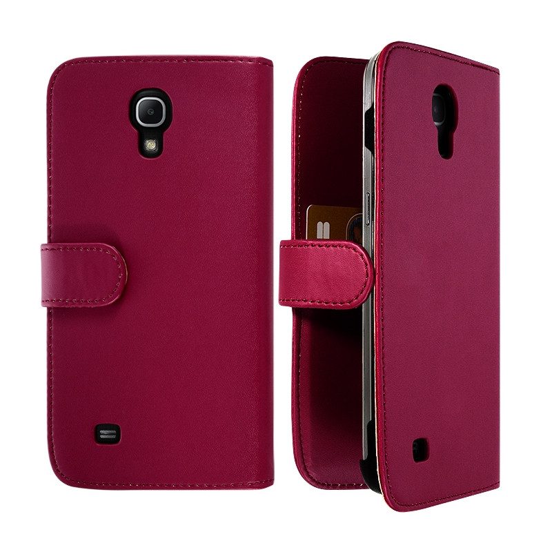 Housse Coque Etui Portefeuille pour Samsung Galaxy Mega 6.3 Couleur Rose Fushia