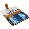 Housse Coque Etui Portefeuille pour Samsung Galaxy Mega 6.3 Couleur Blanc