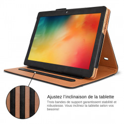 Etui de Protection et Support Noir pour Tablette Thomson TEO X 10-3BK64