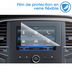 Protection d'écran en Verre Flexible pour Renault Zoe Intens 2019 Ecran GPS 7 Pouces