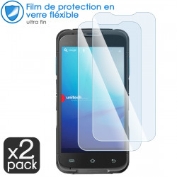 Verre Flexible Dureté 9H pour Smartphone Unitech PA760 (Pack x2)